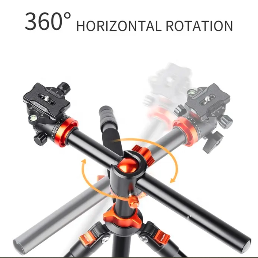 K&F Concept Aluminium tripod (Transverse Center Column) KF09.090V1 - 2